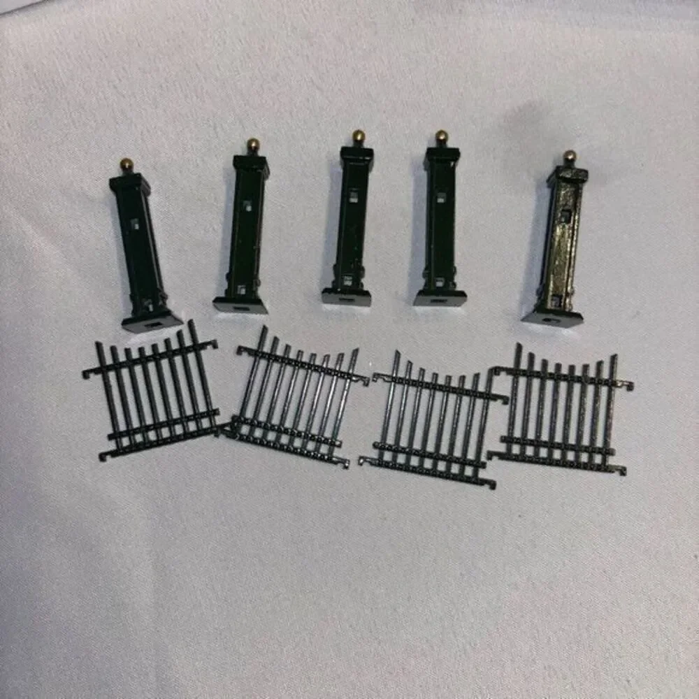 Dept 56 Heritage Village - Wrought Iron Fence Extensions -‎ 9 Pc Set - #56.55158